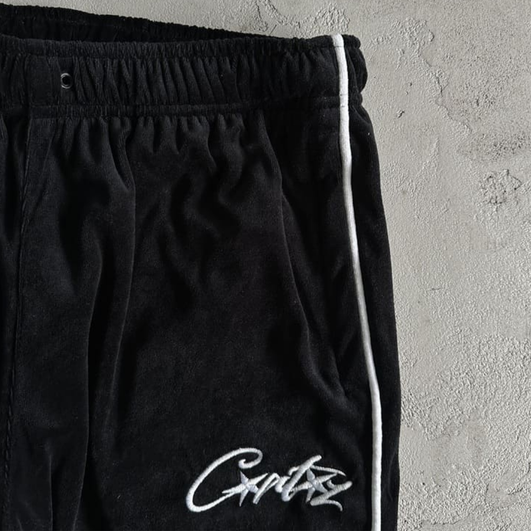 Calça Veludo Corteiz Preta