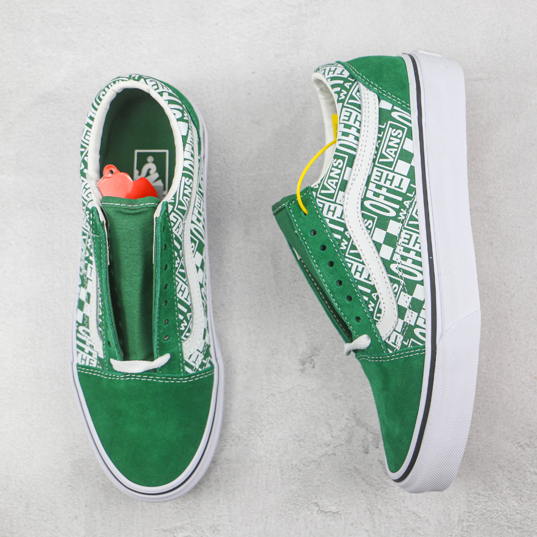 Tênis Vans - Old Skool Of White Green