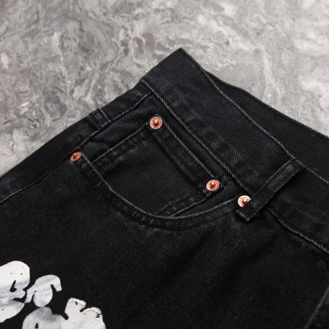 Calça Denim Tears X Levis Cotton Wreath Jeans Black