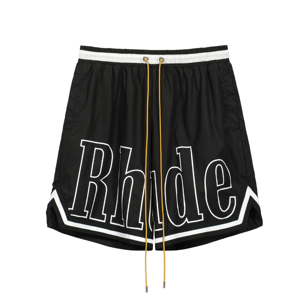 Shorth Rhude Court Logo - Black