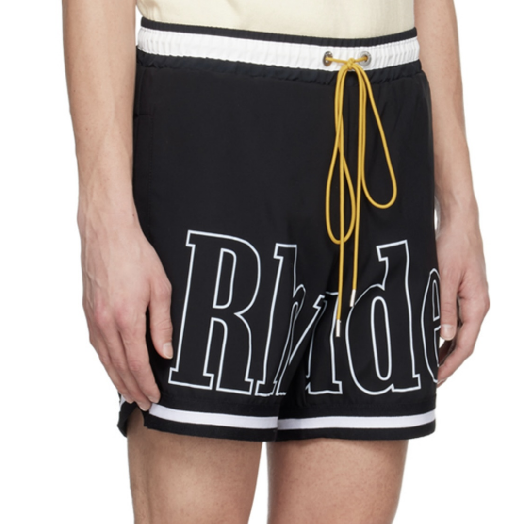 Shorth Rhude Court Logo - Black