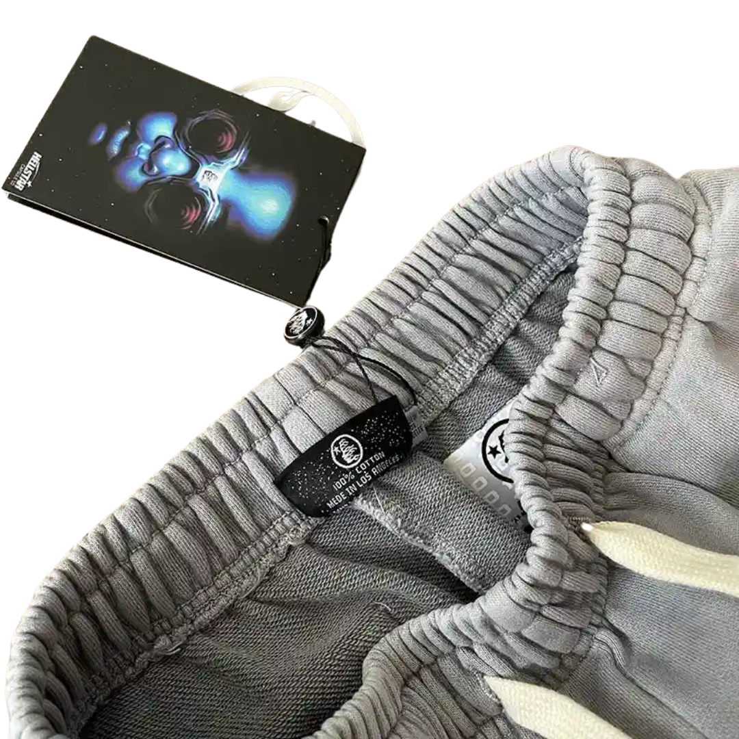 Calça Hellstar Grey Future Flame Grey Green