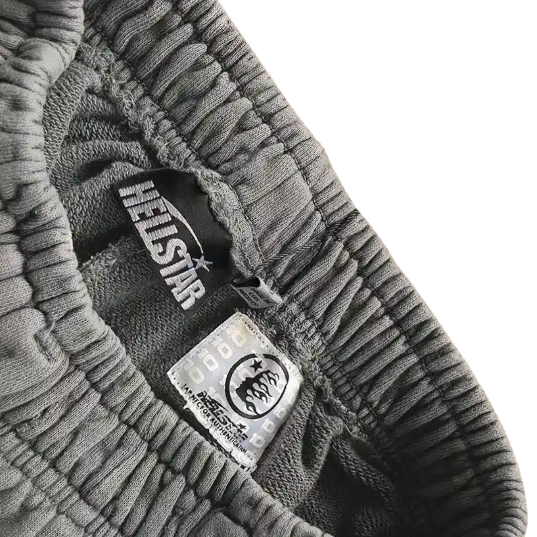 Calça Hellstar Grey Future Flame Grey Green
