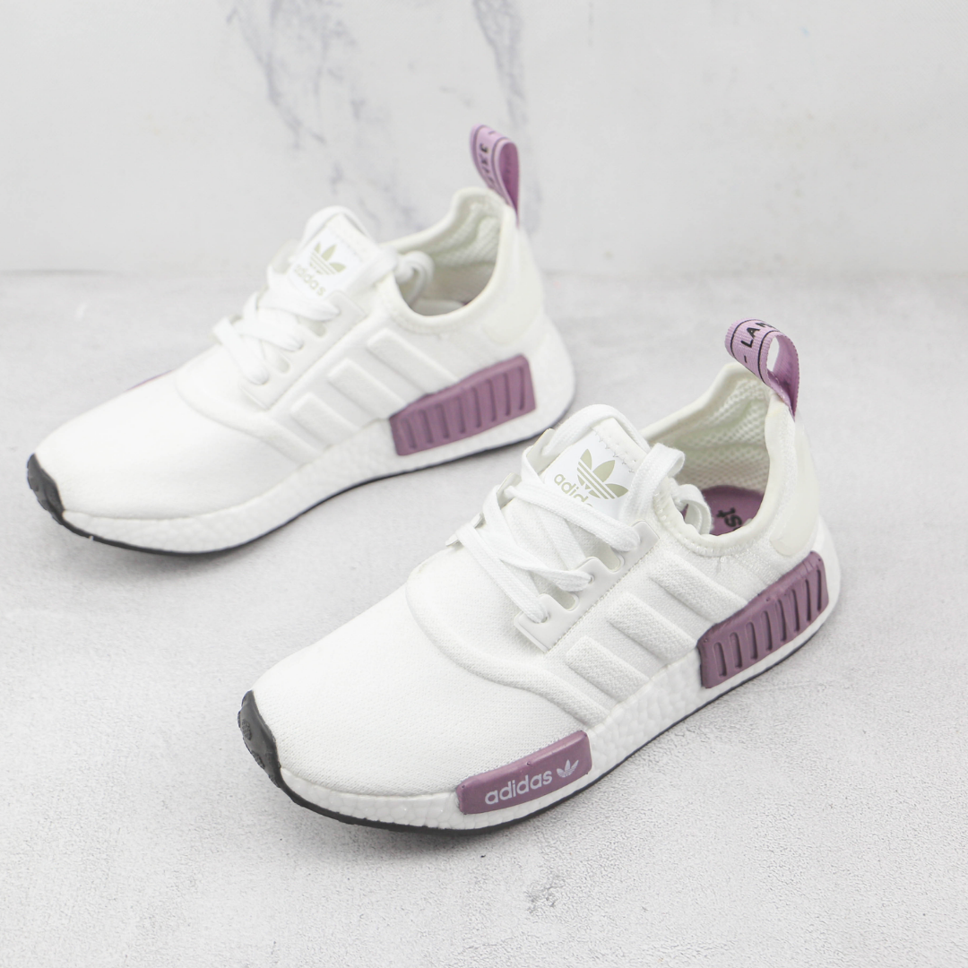 Tenis Adidas - NMD R1 Branco e Roxo