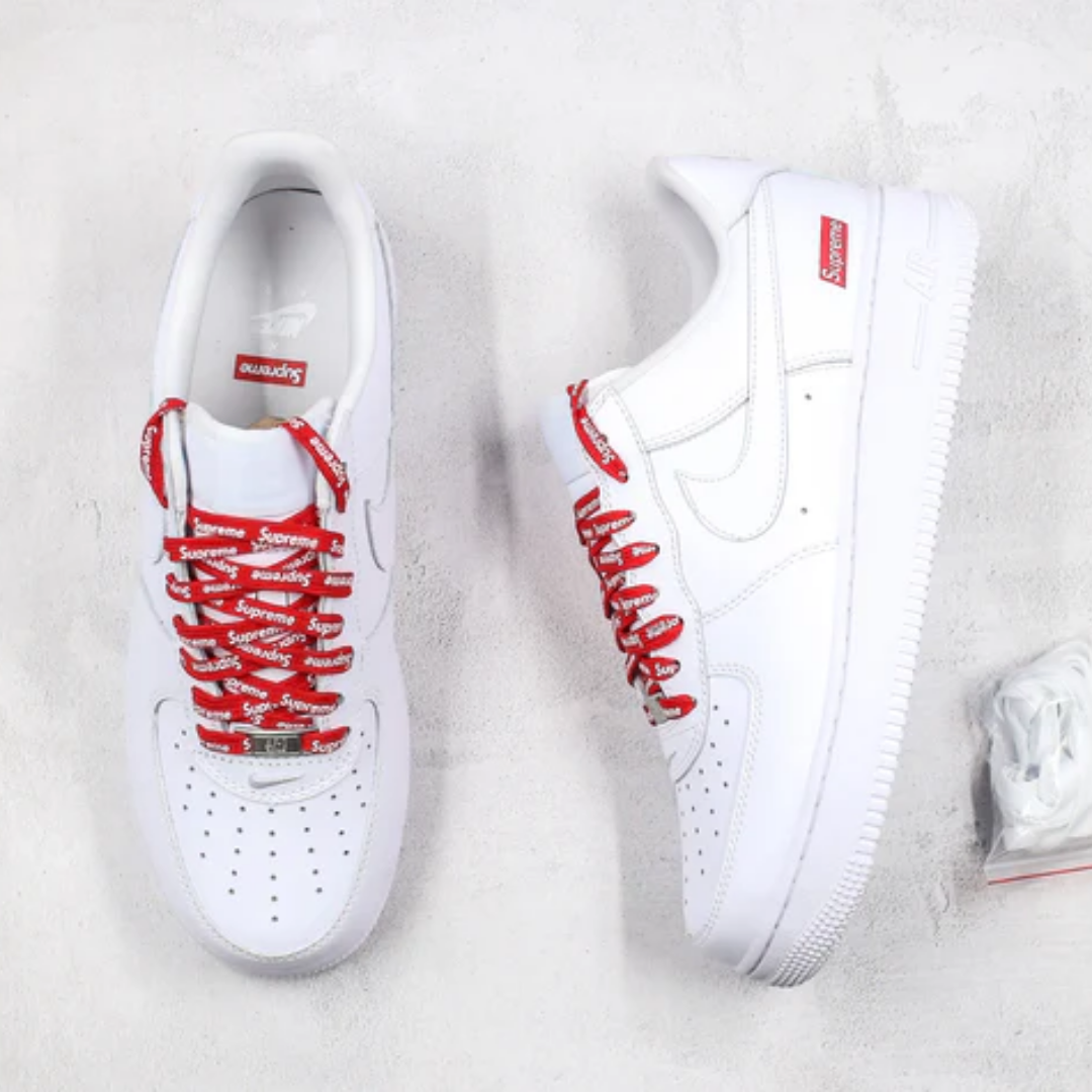 Tenis Nike Air Force 1 Low Supreme White