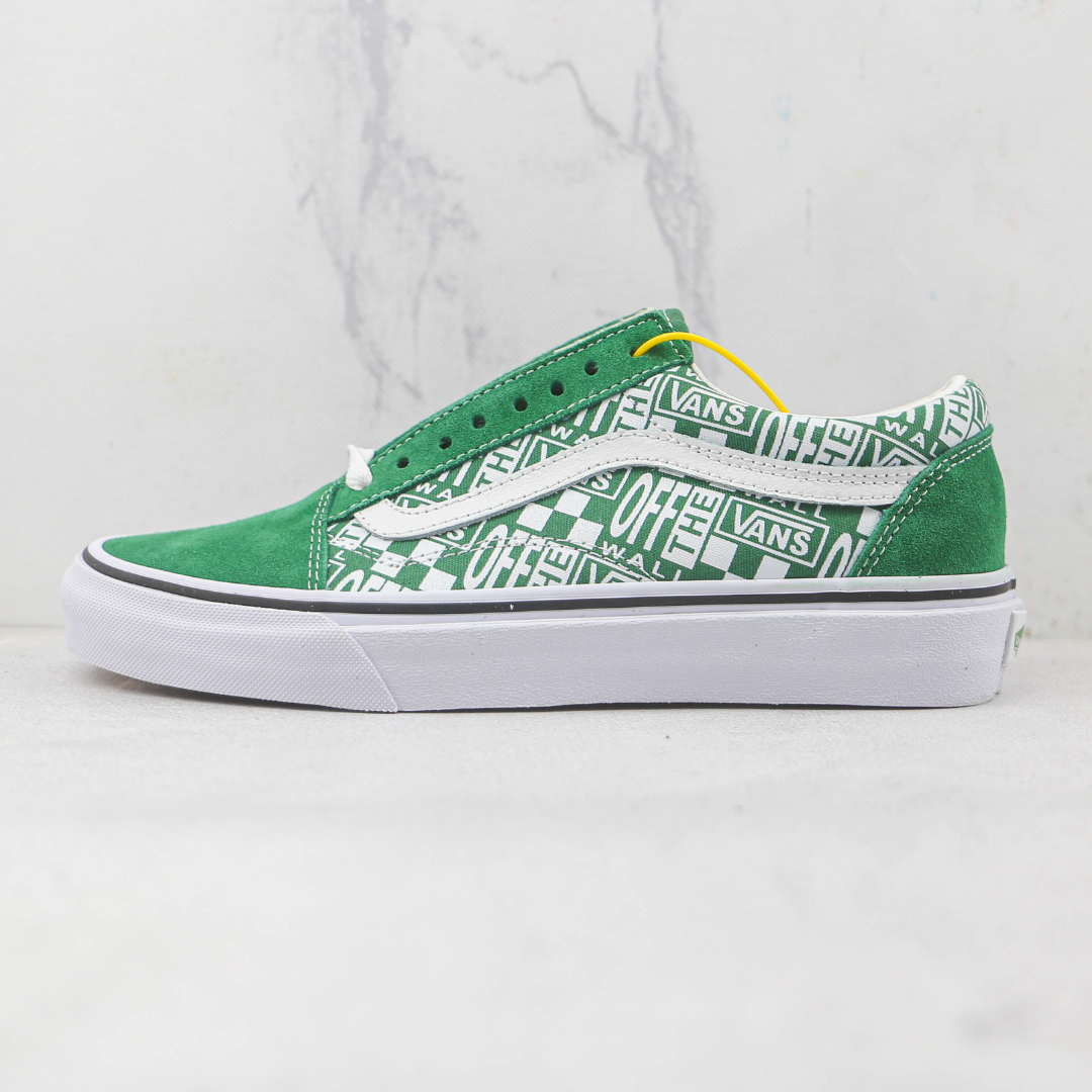 Tênis Vans - Old Skool Of White Green