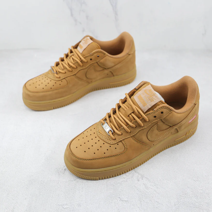 Tenis Nike Air Force 1 Low Flax Supreme Brown