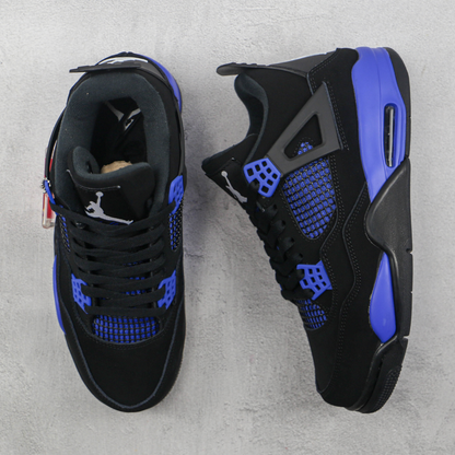 Tênis Air Jordan AJ4 Retro - Black Blue Royal