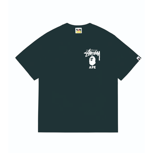 Camisa Bape Stussy Verde