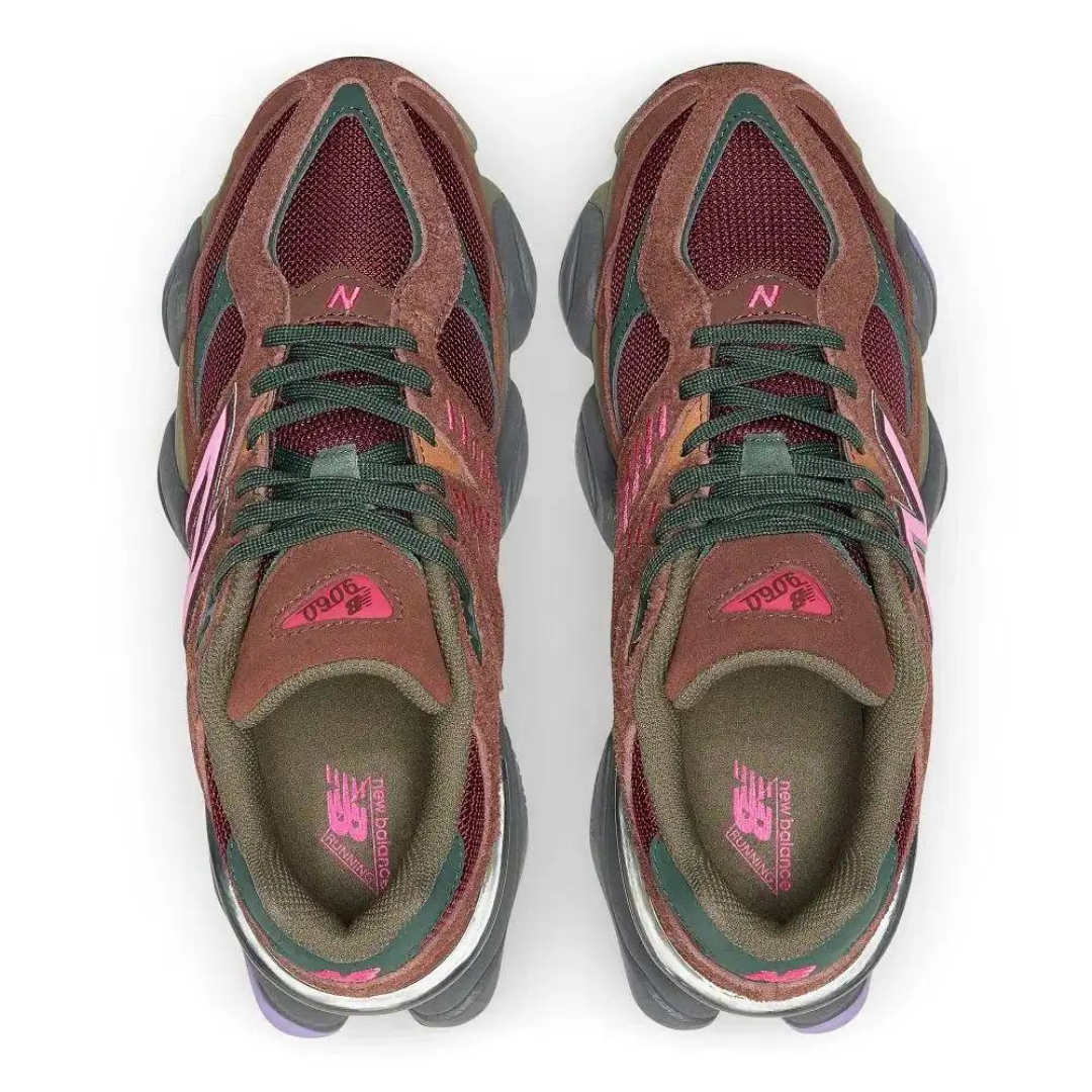 Tenis New Balance 9060 Rich Oak Burgundy