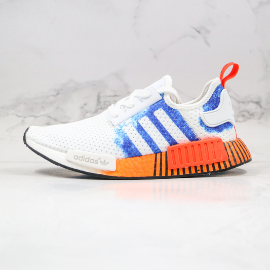 Tenis Adidas - NMD R1 Branco e Azul Masculino